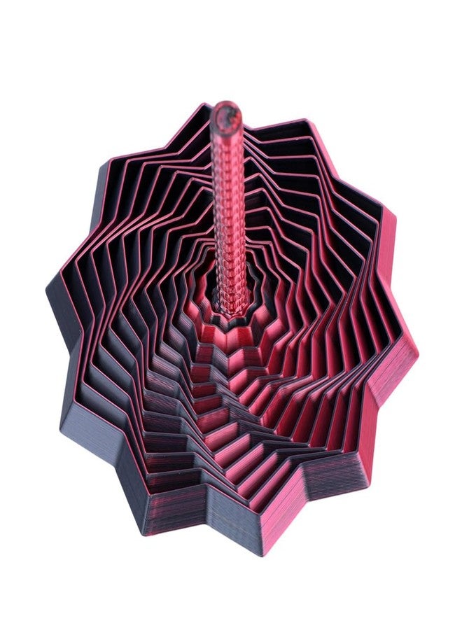 ألعاب تململ مطبوعة بتقنية الطباعة ثلاثية الأبعاد، ألعاب تململ مطبوعة بتقنية الطباعة ثلاثية الأبعاد، مخروط أحجية مستحيل، أدوات لعب حسية لليدين، لعبة تمرير سحرية مبتكرة للحظات التأمل، مجموعة ألعاب ثلاثية الأبعاد مفصلة (أسود) (أحمر) - Image 1